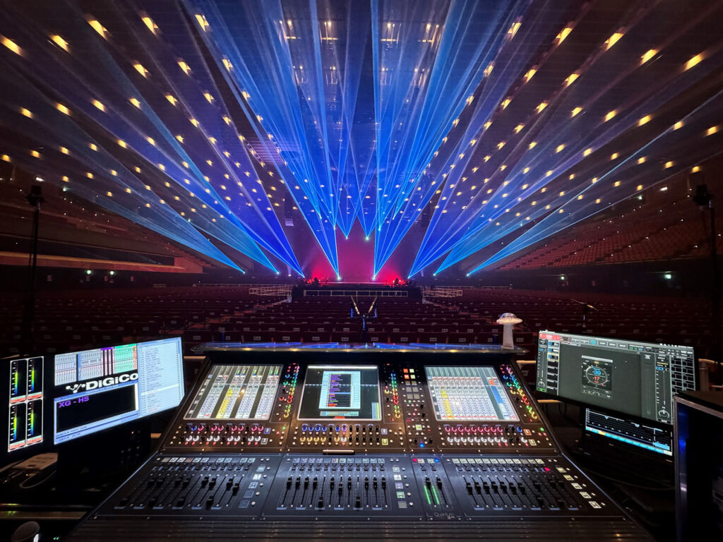 Clair Global’s DiGiCo Quantum338 FOH console out on tour with XG